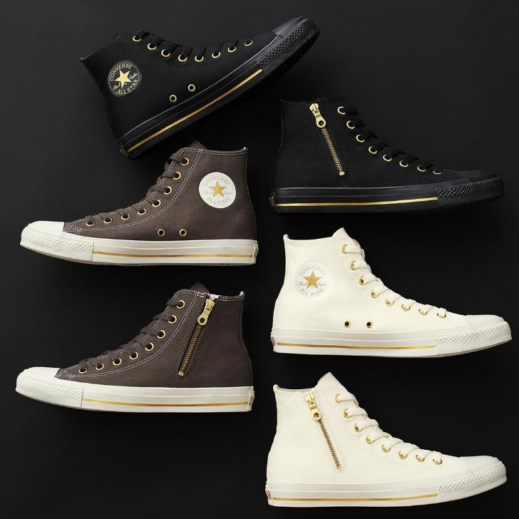ALL STAR コンバース スニーカー オールスター ハイカット ゴールド