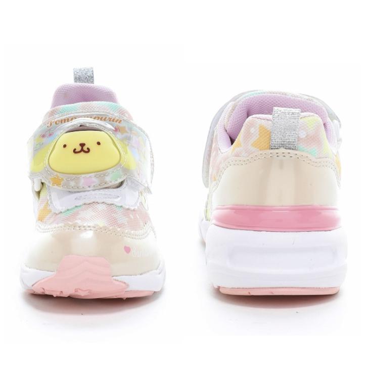 ムーンスター サンリオ キャラクターシューズ ＳＡ Ｃ０４０ＬＥ クロミ ポムポムプリン シナモロール ハローキティ 子供靴 光る靴 女児 抗菌防臭の画像