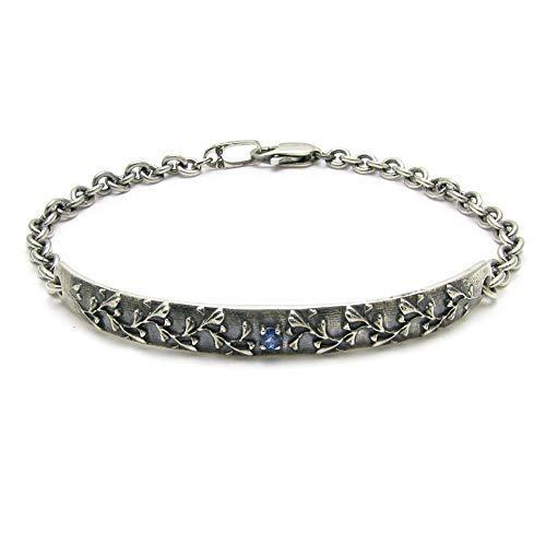 21最新のスタイル Dagdart ダグダート ダグダート Dagdart ブレスレット メンズ シルバー 誕生石 バースデイストーン 一輪の花 Mp 035 3月 アクアマリ メンズアクセサリー Www Radio10 Sr