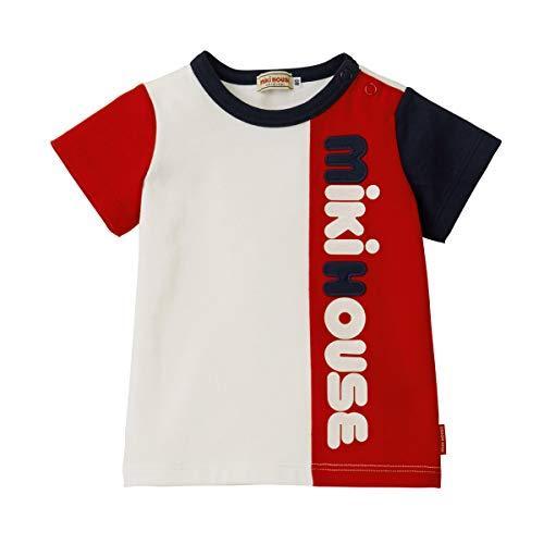 年最新海外 ミキハウス Tシャツ 男の子 女の子 ベビー キッズ 子供服 半袖 ロゴ 150cm 赤 紺 値引 Www Aqtsolutions Com