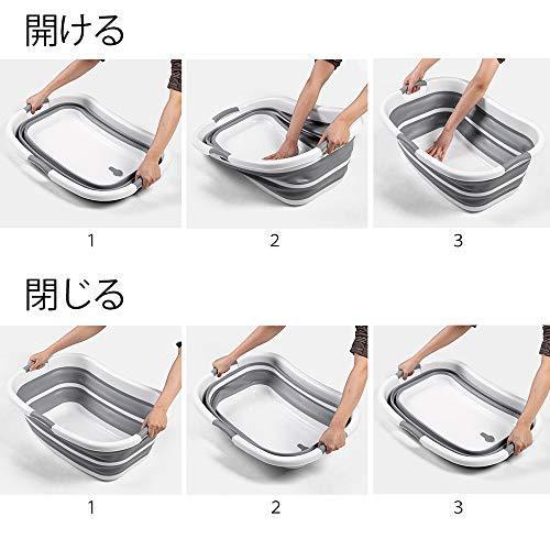 年 最新版 Solpex 折りたたみたらい 大型 洗い桶 犬バスグッズ 猫犬お風呂用 大容量 洗濯バケツ 水抜栓付 その他お風呂用品