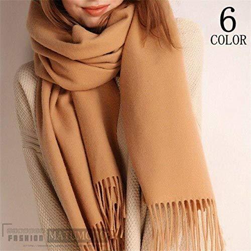 店舗良い ノーブランド品 無地 フリンジ 防寒 大判ストール ストール レディースファッション マフラー 財布 帽子 ファッション小物 Dagl Tg