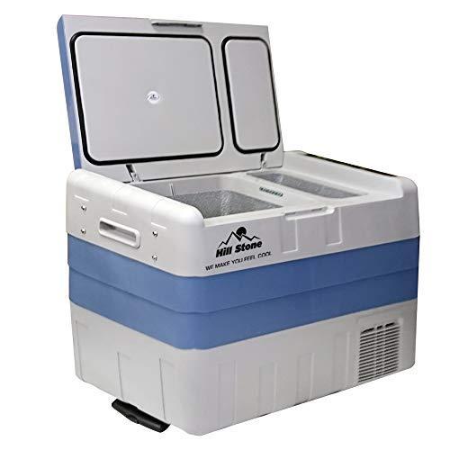 アウトレット通販店 車載冷蔵庫 12v 24v 大容量 50l 2室 冷蔵 冷凍 キャスター付 ポータブル 車用 クーラーボックス 冷凍庫 キャンプ アウトドア ドライブ オンラインストアショップ Ssl Daikyogo Or Jp