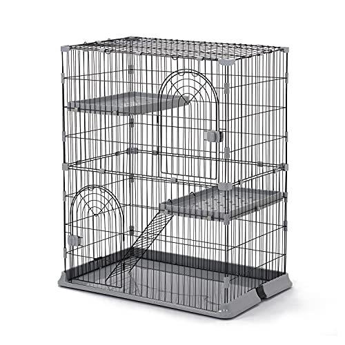 日本直売 猫 ケージ キャットケージ 2段 猫トイレ付 キャスター付 ハンモック付 広々 大型 キャットケージ お手入れが簡単 直販人気商品 Ssl Daikyogo Or Jp