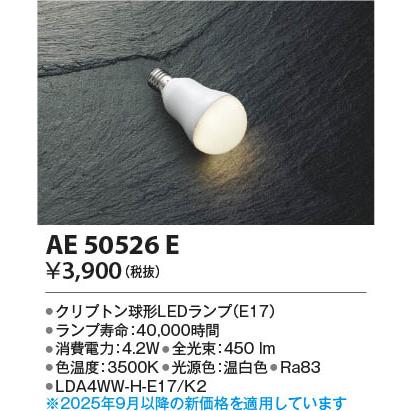 KOIZUMI（コイズミ） コイズミ照明 LEDランプ クリプトン球形 口金E17