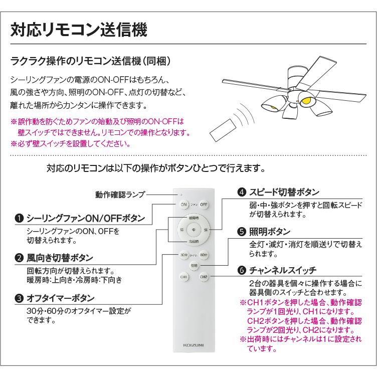 KOIZUMI（コイズミ） コイズミ照明 シーリングファン本体 DCモーター