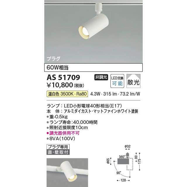KOIZUMI（コイズミ） コイズミ照明 配線ダクトレール用 LEDスポット