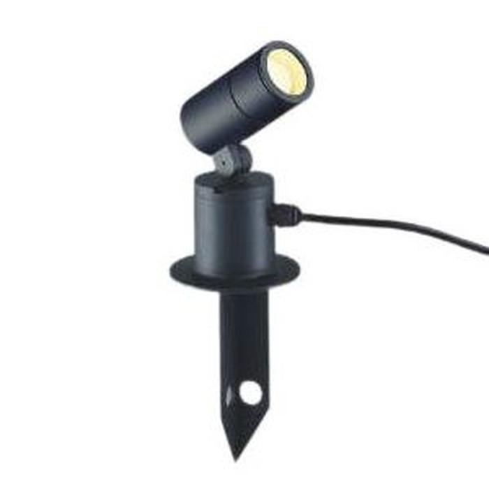 コイズミ エクステリア LEDスパイクスポット 防雨型 60W相当 散光 サテンブラック 電球色：AU54117