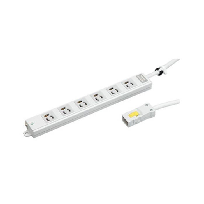 東芝ライテック ハーネスOAタップ抜止（6コ口3m） DC8126EN-3 : 照明 