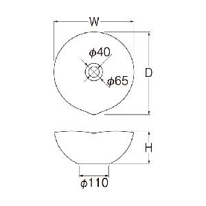 サンエイ　手洗器(洗面所用)　HW1023-001