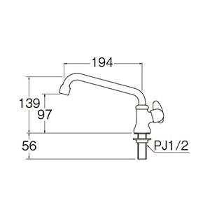 SANEI(水栓金具) サンエイ 水栓金具 単水栓 ミニセラ泡沫立形 SANEI(水栓金具) サンエイ 水栓金具 単水栓 ミニセラ泡沫立形