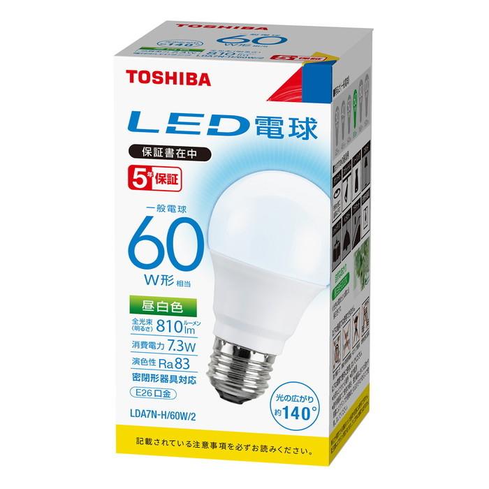 新しいスタイルLDT7L-G S 60V1 東芝 810lm（電球色相当） LED電球 一般電球形 TOSHIBA [LDT7LGS60V1]  ライト・照明器具