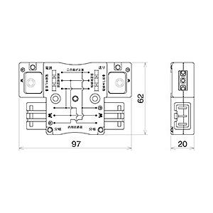 明工社 設備工事用配線器具 ハーネス用ジョイントボックス 2分岐(送り付)結線完了表示付 MJ2495｜comfort-shoumei｜02