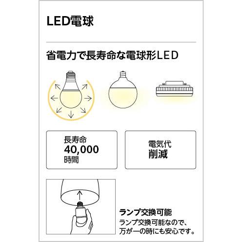 オーデリック 配線ダクトレール用 LEDペンダントライト 白熱灯器具60W相当 黒色 昼白色：OP252956NR｜comfort-shoumei｜05