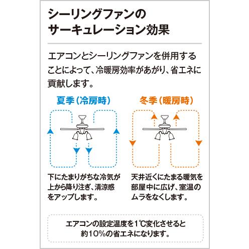 シーリングファン オーデリック DC MOTOR FAN(DCモーターファン) 器具本体 パイプ吊り WF239 あすつく｜comfort-shoumei｜03