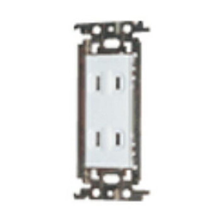 パナソニック 配線器具 WTF1502WK 埋込ダブルコンセント (金属枠付  