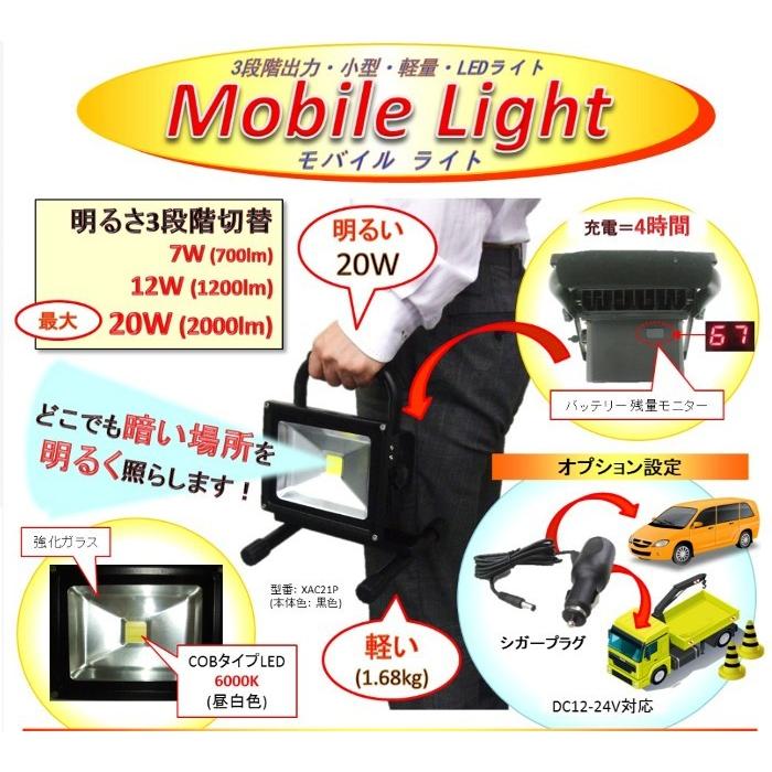 ルクス・エナジー Mobile Light(モバイル ライト) LEDバッテリー内蔵