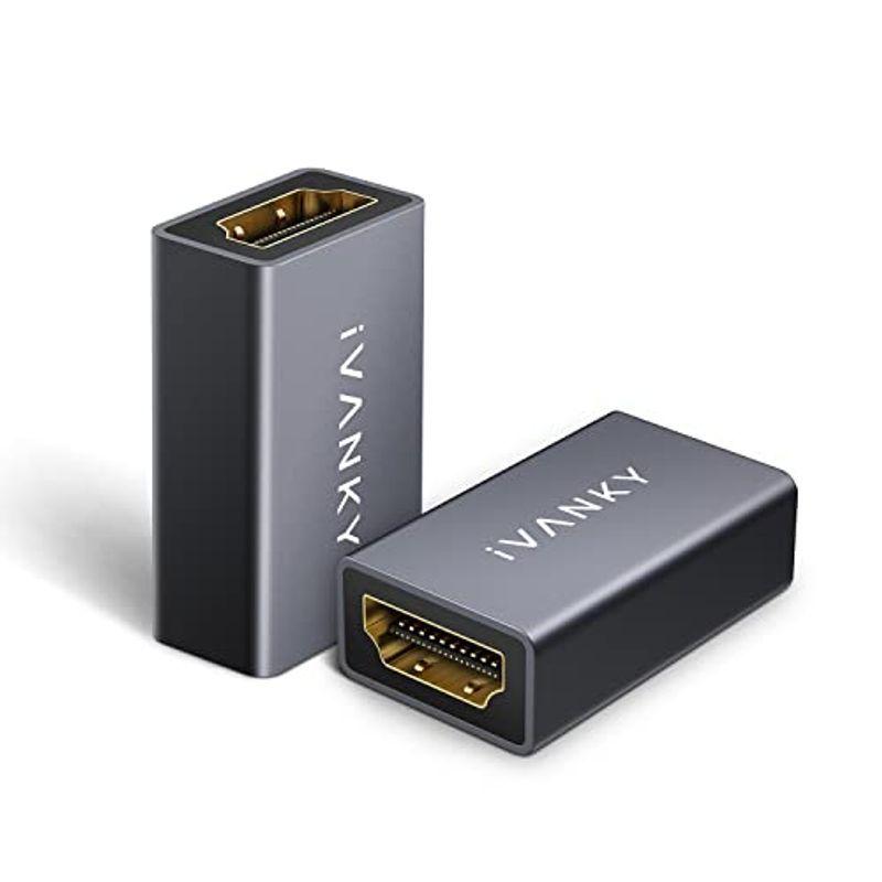 輝い お手頃価格 iVANKY HDMI 中継アダプター 4K@60Hz 18Gbps ハイスピード 延長コネクター メス - ２点セット ブラッ posecontrecd.com posecontrecd.com