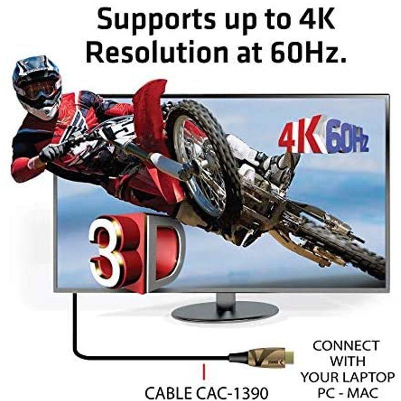 Club3D HDMI 2.0 4K 60Hz HDR Male/Male ハイブリッド アクティブ 光