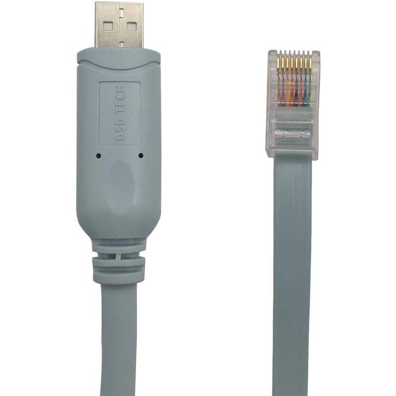 注目のブランド USB SH-RJ45P TECH DSD コンソール変換ケーブル 1.8M/5. シスコルータ/スイッチに適用  PL2303RAチップ搭載 USBケーブル - www.fattoriabacio.com