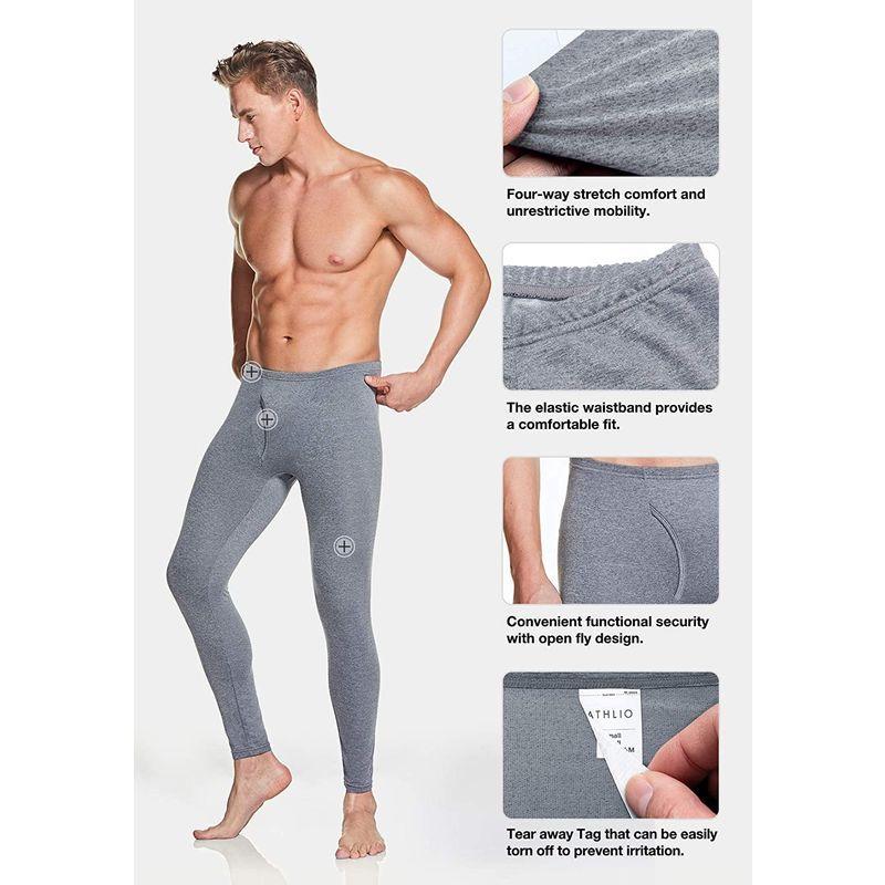 Athlio アスリオ 2枚 イ ズボン下 セット パンツ ヒートテック メンズ 保温 保温インナー 保温肌着 肌着 裏起毛 防寒 防寒着 新しいスタイル ヒートテック