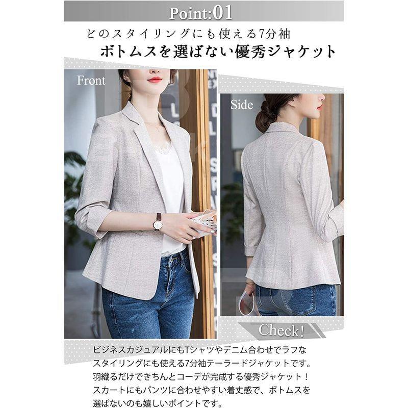 ビートーク BT16 ジャケット 【限定販売】 テーラード レディース 7分袖 美シルエット 長袖 シングルボタン 春夏秋 ブレザー シ 薄手 1つボタン ビートーク BT16 ジャケット 【限定販売】 テーラード レディース 7分袖 美シルエット 長袖 シングルボタン 春夏秋 ブレザー シ 薄手 1つボタン