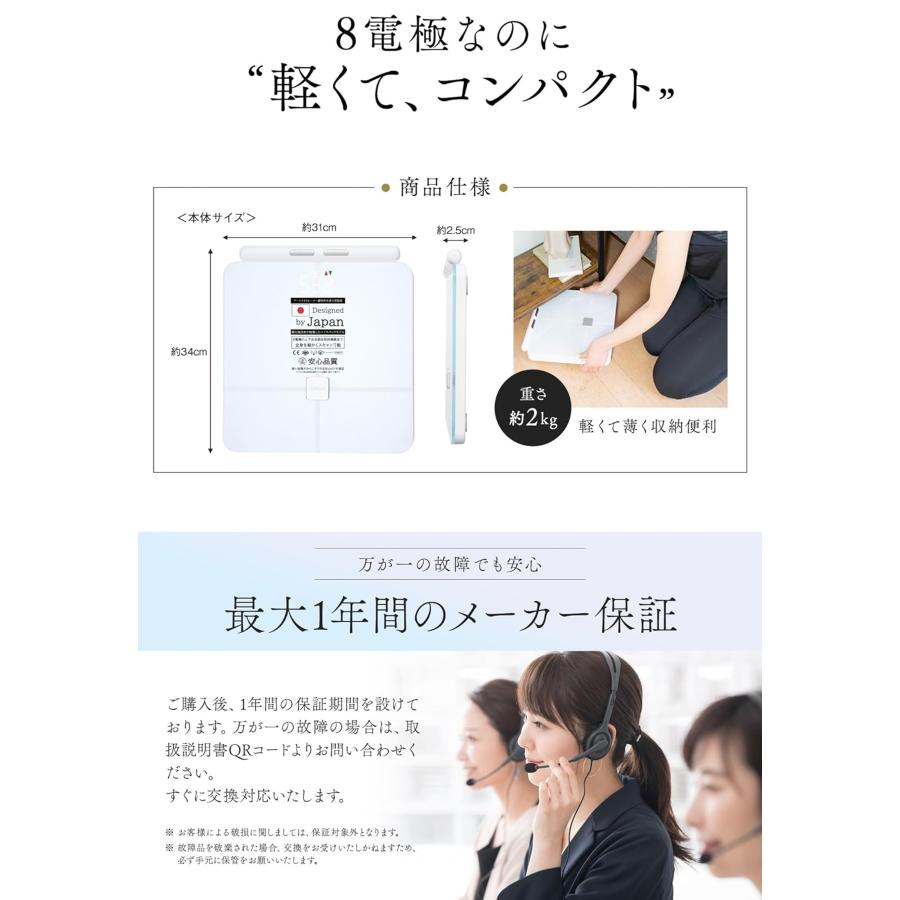 InField（インフィールド） 【最大1年保証】AI× 体重計 体組織計 最