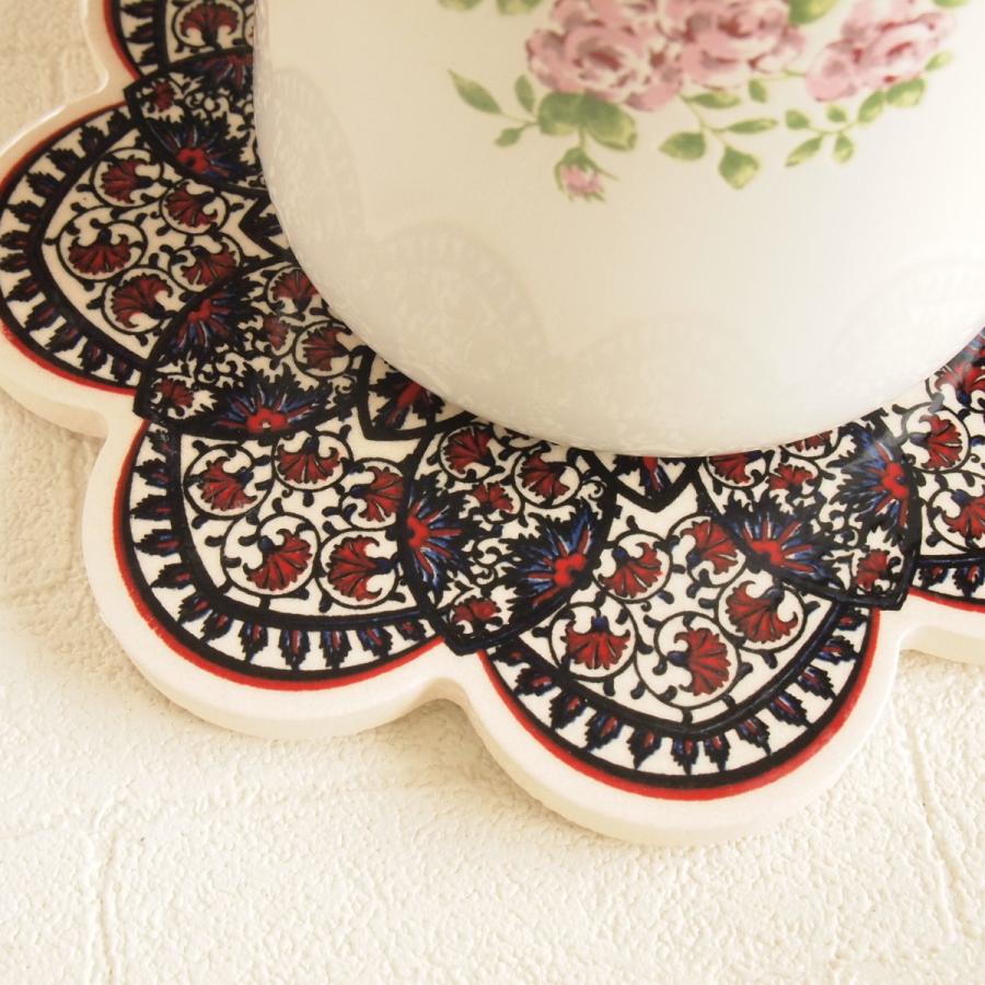 樹脂製 オールドカントリーローズ 鍋敷 ティーポットスタンド