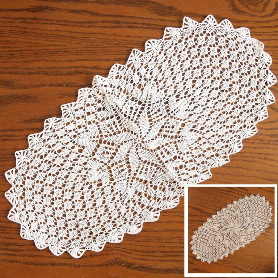 アンティークレース風 テーブルセンター 花瓶敷き ジョアンナ オーバル 60 28cm 02k010 雑貨屋カンフィ 通販 Yahoo ショッピング