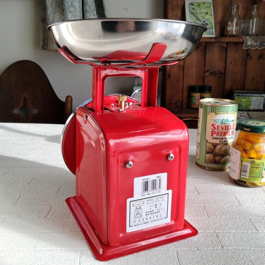 ダルトン スケール 1kg レッド はかり キッチン アンティーク調 : 雑貨