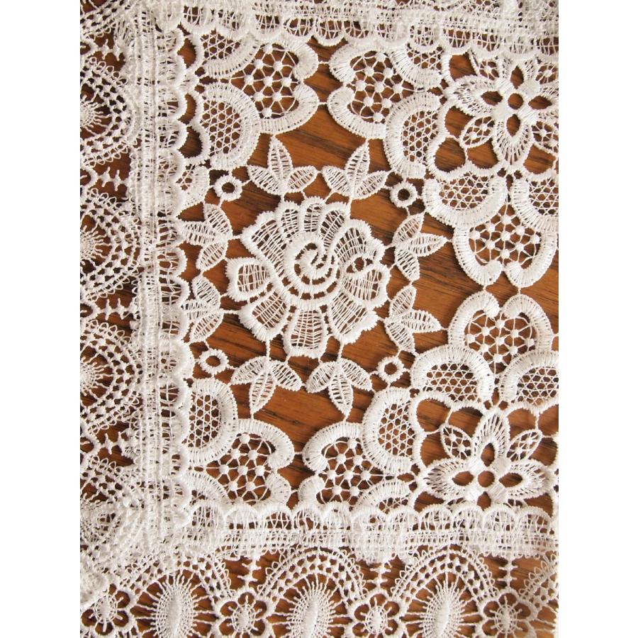 アンティークレース風 ギュピールレース テーブルセンター ピュール