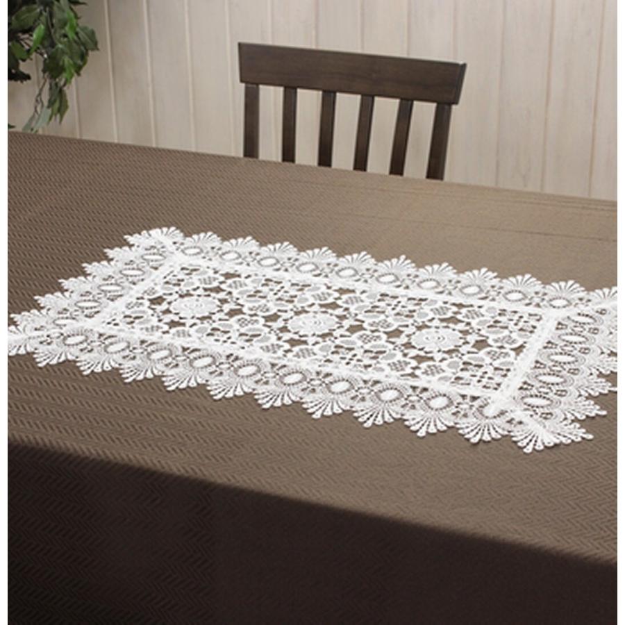 アンティークレース風 ギュピールレース テーブルセンター ピュール