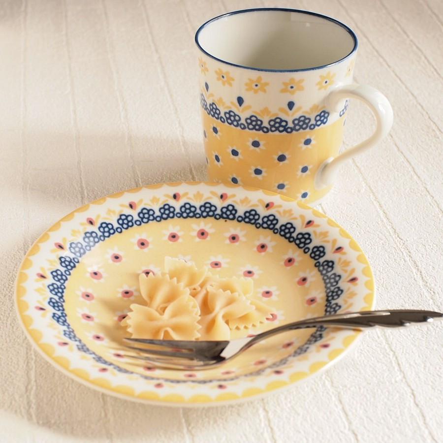 年輪柄 コーヒーカップ 高脚マグカップ 陶器製 曲線ハンドル 北欧風 おしゃれ hokuo_127-118