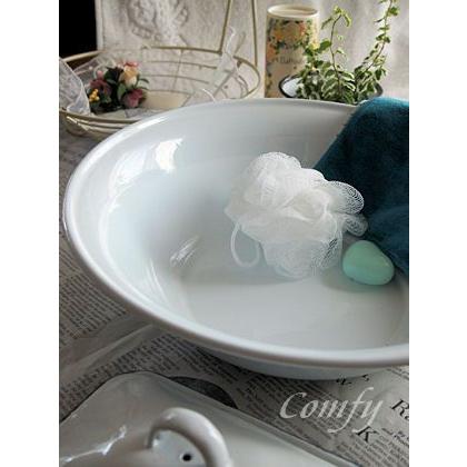 ホーロー雑貨 ホーロー 洗面器　ホワイト　琺瑯　北欧雑貨　カントリー雑貨　キッチン雑貨　ナチュラル雑貨　 |  | 02