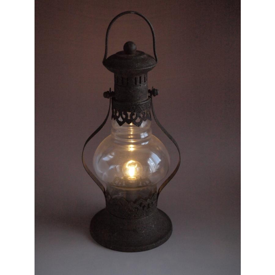 インテリア雑貨 ヴィンテージランプ ラウンド テーブルライト