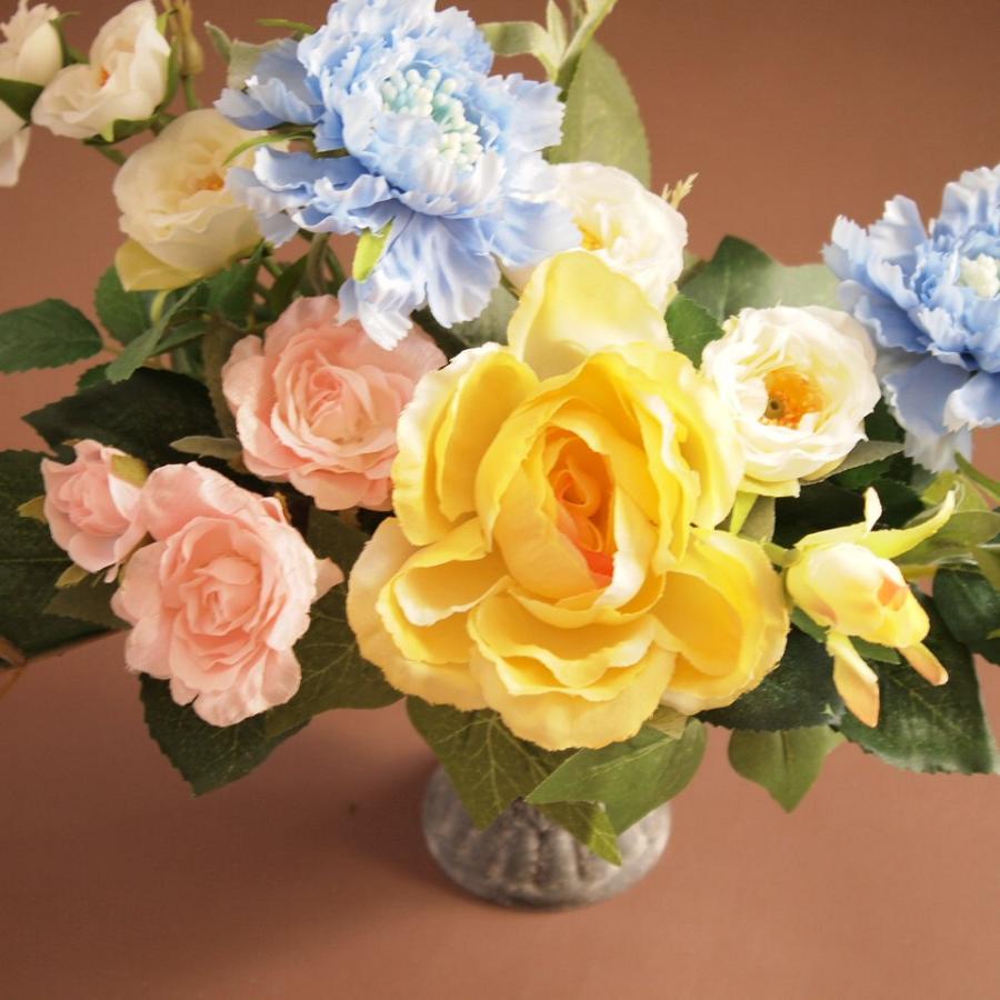 セール！30%OFF!!　アーティフィシャルフラワー アレンジメント ローズ スカビオサ ミックス |  | 03