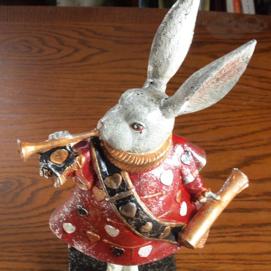 インテリア雑貨 不思議の国のアリス トランプウサギ アンティーク雑貨