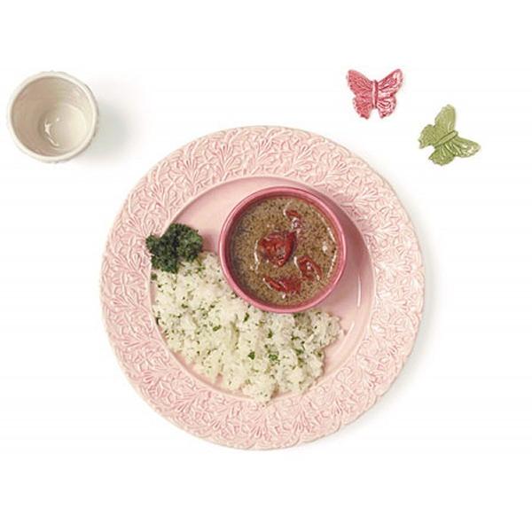【未使用新品】Mateus マテュース　レース　ピンクプレート　食器　皿 2枚 マテュース ピンク皿 2枚 レースプレート 食器
