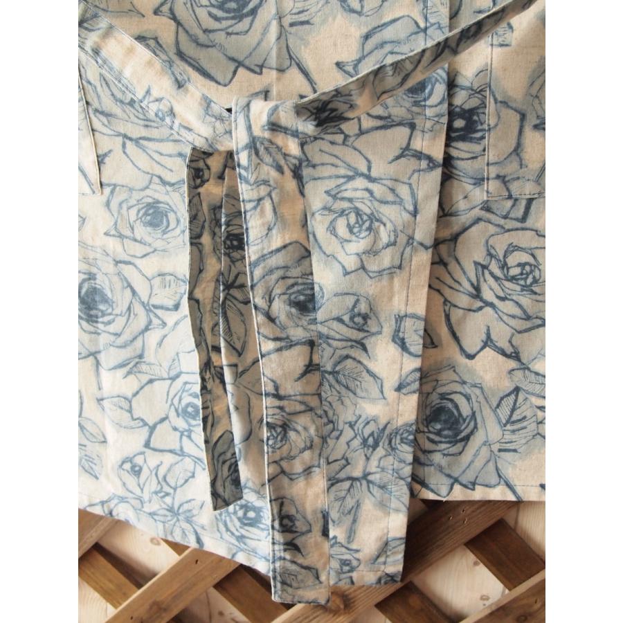 セール！30％OFF！！ハンドメイド カフェ エプロン ブルーローズ |  | 02