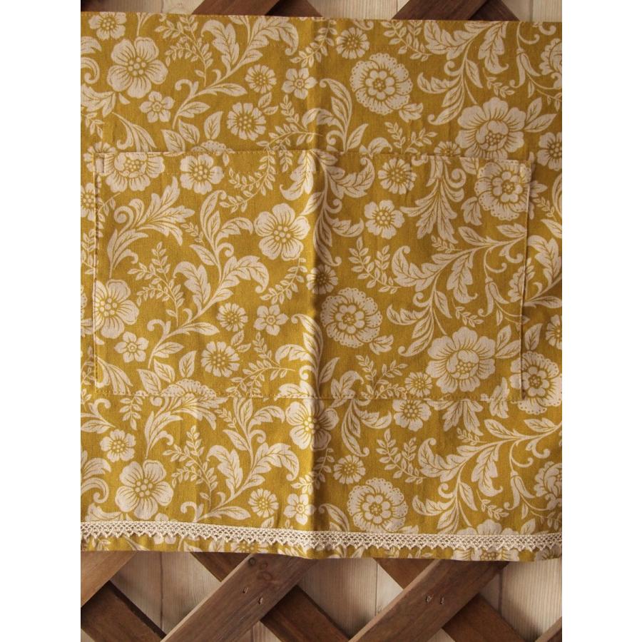 セール！30％OFF！！ハンドメイド カフェ エプロン マスタード スクエア |  | 01