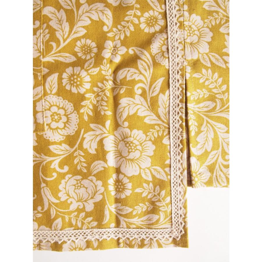 セール！30％OFF！！ハンドメイド カフェ エプロン マスタード スクエア |  | 03