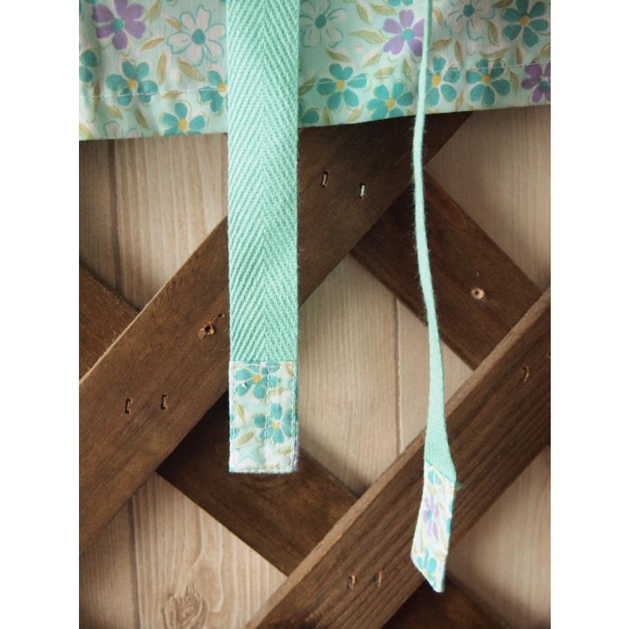 セール！30％OFF！！ハンドメイド カフェ エプロン 小花　グリーン |  | 02