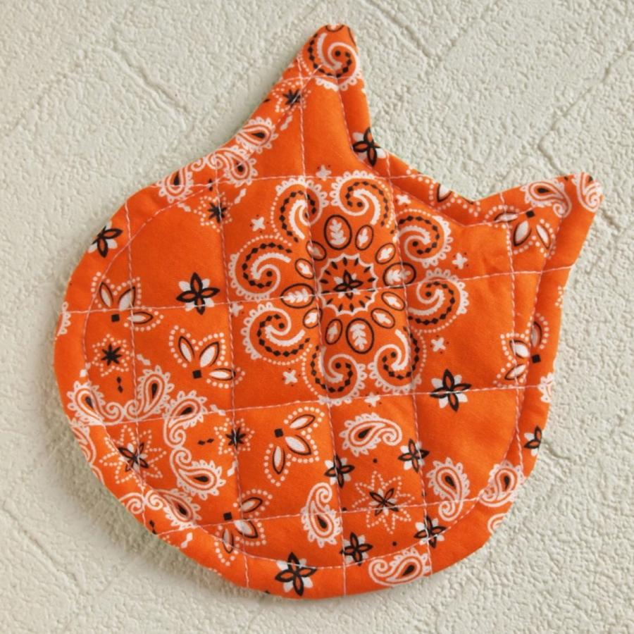 セール！40%OFF！ 鍋つかみ キャット ハンドメイド　ポットマット |  | 19