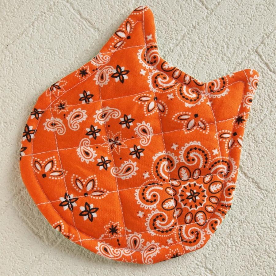 セール！40%OFF！ 鍋つかみ キャット ハンドメイド　ポットマット |  | 20