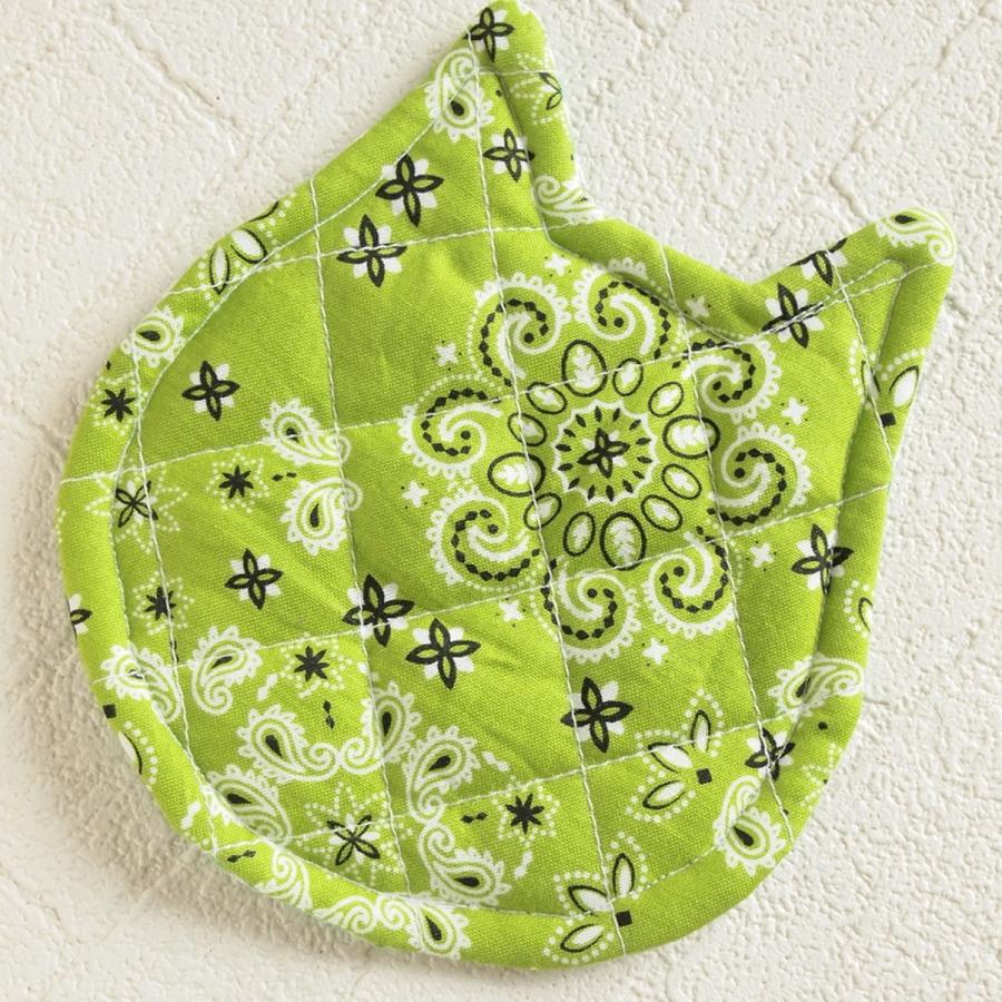 セール！40%OFF！ 鍋つかみ キャット ハンドメイド　ポットマット |  | 23
