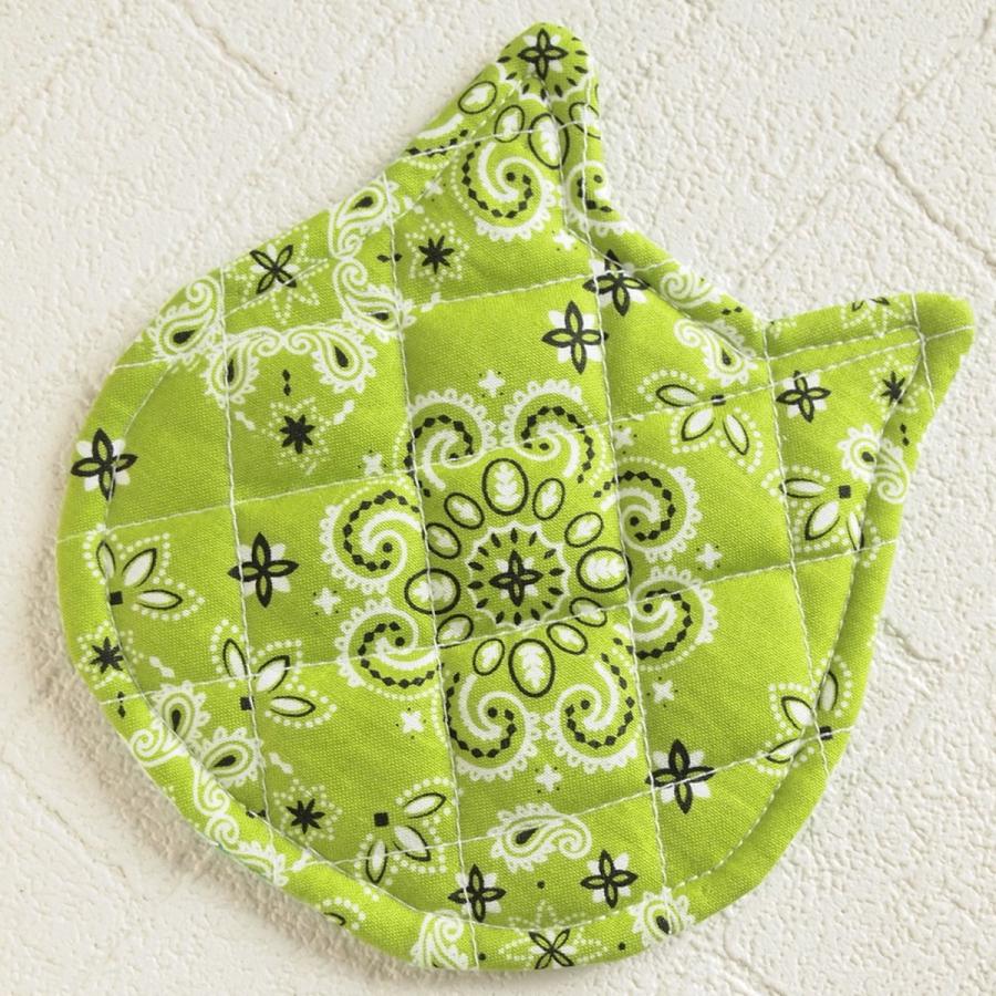 セール！40%OFF！ 鍋つかみ キャット ハンドメイド　ポットマット |  | 24