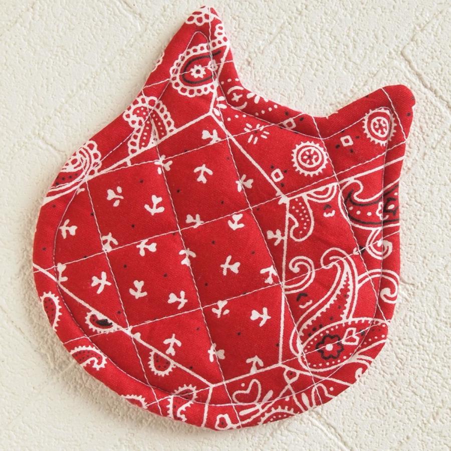 セール！40%OFF！ 鍋つかみ キャット ハンドメイド　ポットマット |  | 16