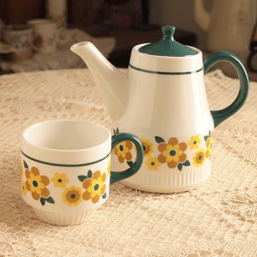ティーポット おしゃれ 北欧雑貨 レトロ ティーポット アンティーク調 茶こしつき Kp 雑貨屋カンフィ 通販 Yahoo ショッピング