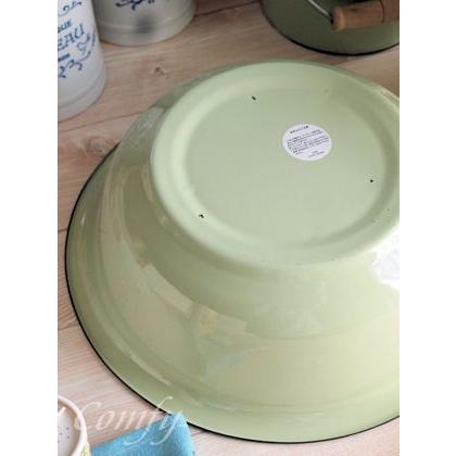 新ロゴ♪ ホーロー雑貨 ホーロー 洗面器 グリーン 北欧雑貨 カントリー