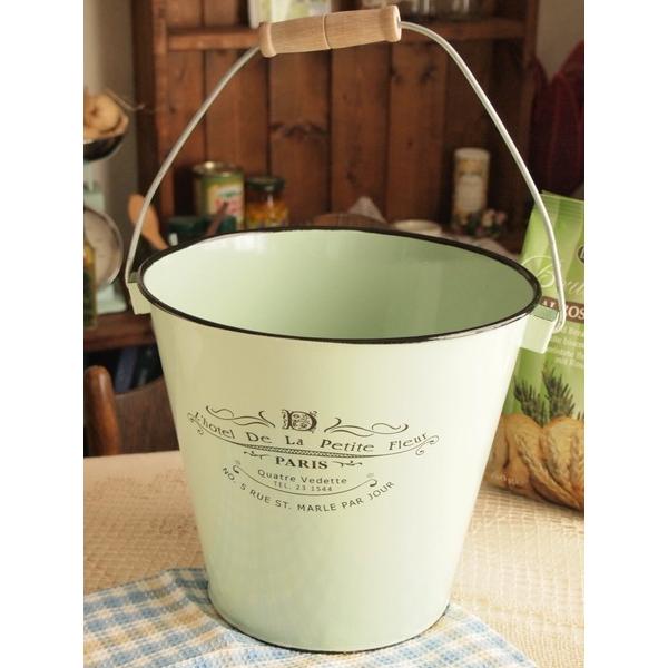 ホーロー雑貨 ホーロー バケツ グリーン 北欧雑貨 ナチュラル カントリー雑貨 |  | 01